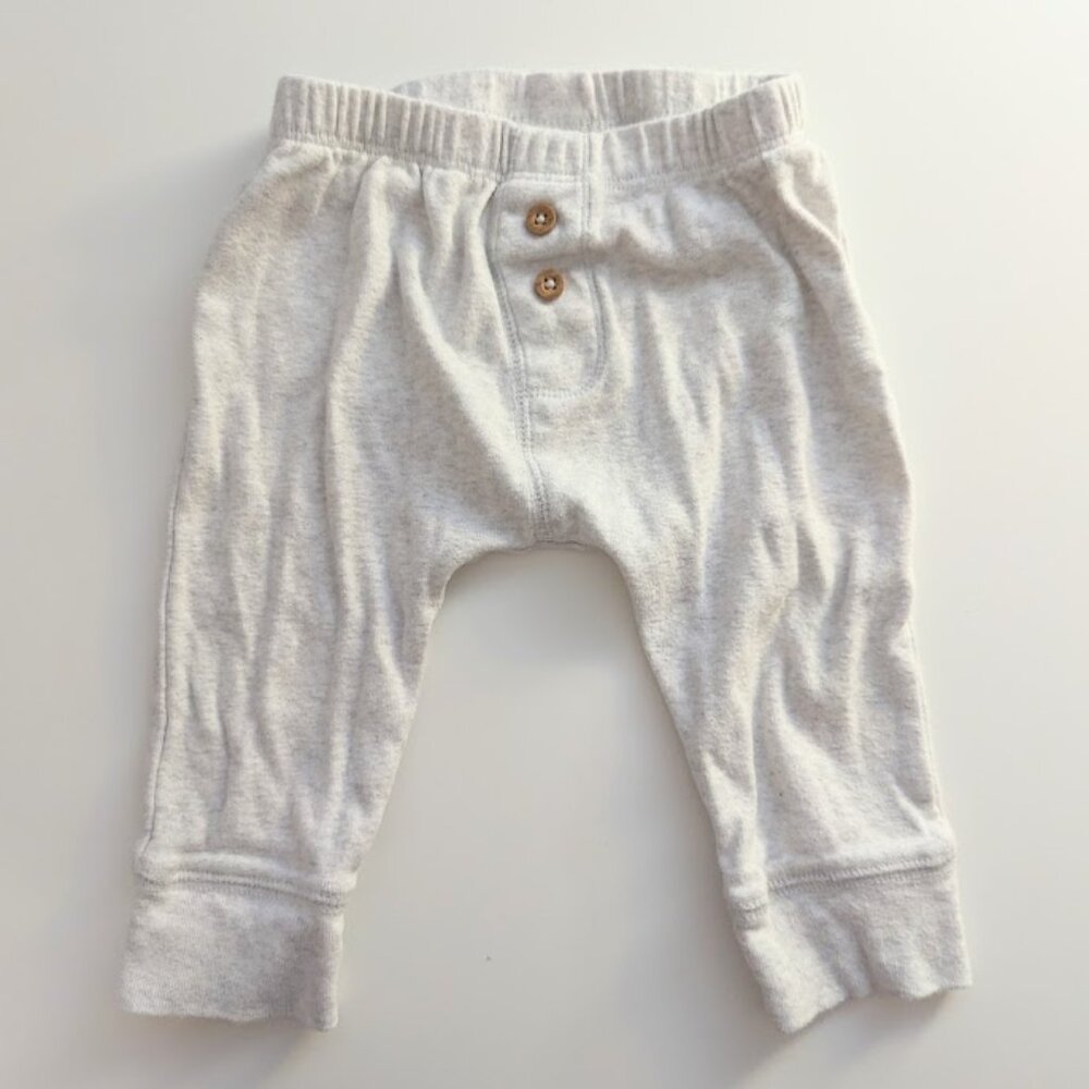 Carter's faux button white pants